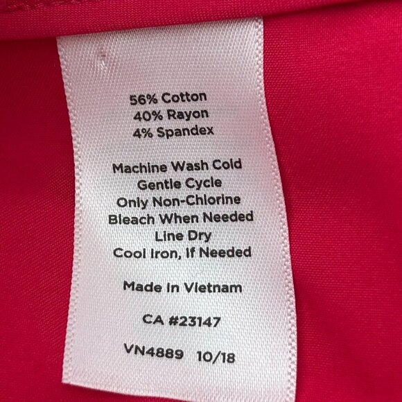 Talbots Hampshire Straight Ankle Pants Tropical Punch Size 4 Curvy Preppy - Picture 9 of 11